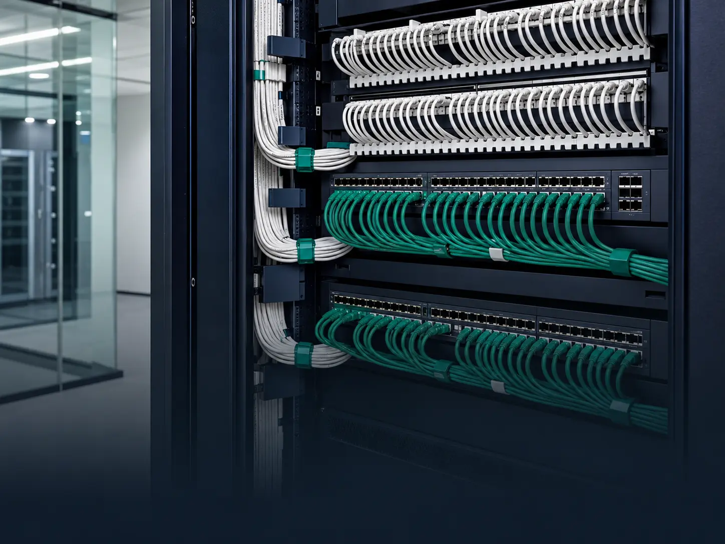 Professional structured network cabling