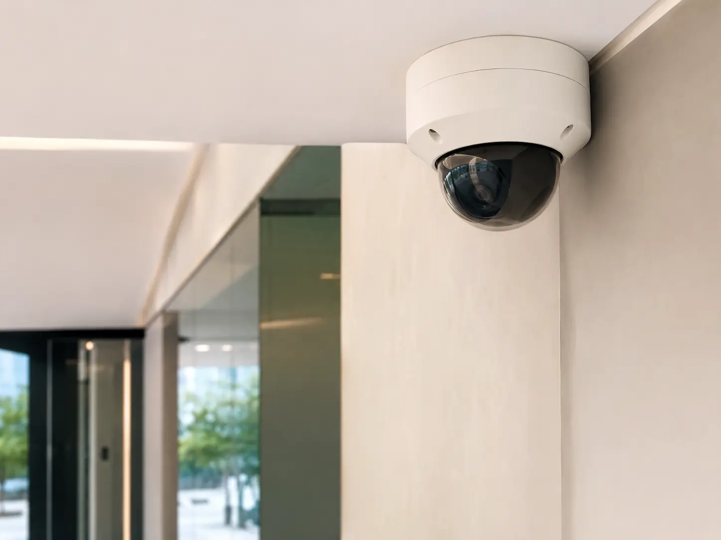 Professional CCTV surveillance camera installation
